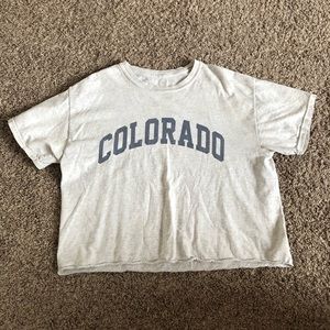 J Galt Colorado cropped tee